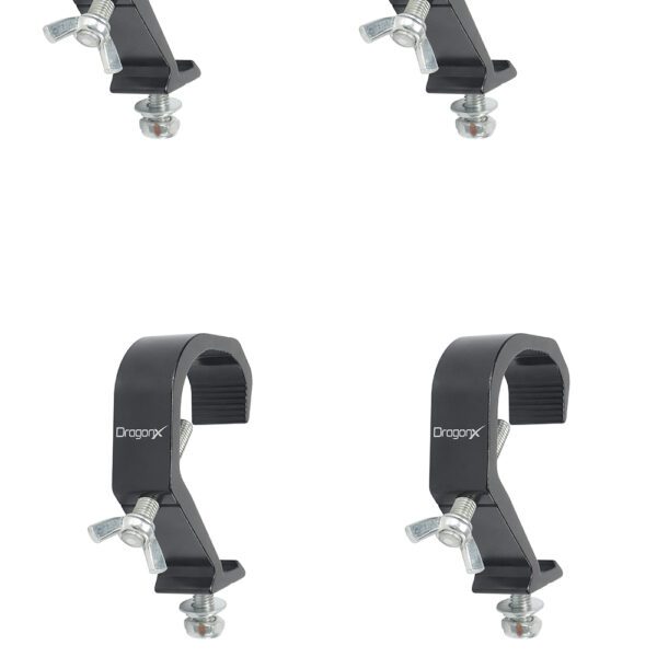 DragonX 4 pack Heavy Duty Aluminum Alloy Stage Lights C-Clamp/Mounting Clamp